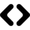 Angles, Arrow, Opposite, two, Opposite Arrows, double, Right And Left, Arrows, Interface And Web Black icon