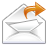 Message, mail, Arrow, correct, Letter, right, Email, Forward, envelop, yes, ok, next DarkGray icon