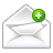 envelop, plus, Add, Email, mail, Message, Letter Icon