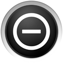 Black, stop, cancel, no DarkSlateGray icon