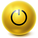 Bright, Ball, standby Goldenrod icon