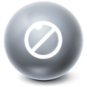 cancel, Ball, Bright, stop, no DimGray icon