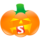 pumpkin, Smashing DarkOrange icon