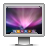 Aurora, screen, monitor, Display DarkGray icon
