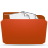 Folder, stuffed, red Icon
