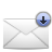 Letter, fall, envelop, Descend, Down, Message, Email, mail, descending, Decrease, download WhiteSmoke icon