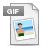 Gif, File, paper, document Icon