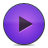 play, button, violet Icon