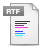 File, document, Rtf, paper Icon