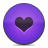 valentine, love, Heart, violet, button Icon