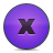 button, delete, remove, violet, Del BlueViolet icon