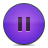 Pause, violet, button Icon