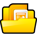 ppt, microsoft, powerpoint Gold icon