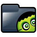 Folder, frankie Black icon