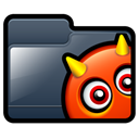 Devil, Folder Black icon