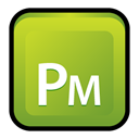 pagemaker, adobe YellowGreen icon