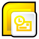 microsoft, outlook, office Gold icon