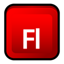 adobe, Cs, Flash Red icon