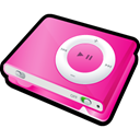 pink, shuffle, ipod Black icon