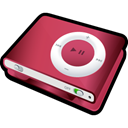 shuffle, red, ipod Black icon