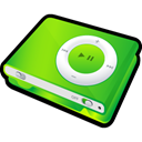 green, shuffle, ipod Icon
