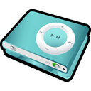 ipod, green, shuffle, Blue Black icon