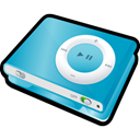 Blue, ipod, shuffle Icon