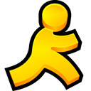 Messenger, Aol, instant Gold icon