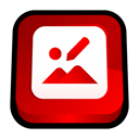 photo, picture, pic, office, image, microsoft, manager Red icon