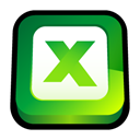 Excel, microsoft, office ForestGreen icon