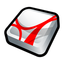 adobe, Acrobat, reader Black icon