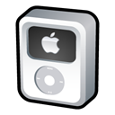 ipod, White, video Black icon