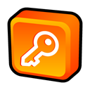 Log, off, window DarkOrange icon