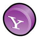 Messenger, alternate, yahoo Black icon