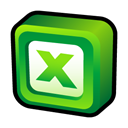microsoft, office, Excel ForestGreen icon