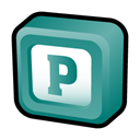 microsoft, office, publisher CadetBlue icon