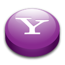 yahoo, messsenger Black icon