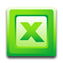 Excel, microsoft LimeGreen icon