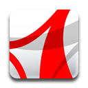 adobe, Acrobat, reader Red icon