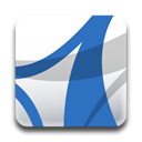 Acrobat, adobe, standard SteelBlue icon