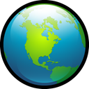 planet, world, earth, globe Black icon