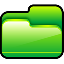 green, Folder, open LimeGreen icon