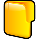 Folder, open Gold icon