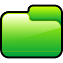 Folder, Closed, green LimeGreen icon