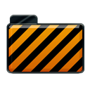 Alarm, Orange Black icon