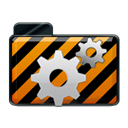 Alarm, Orange Black icon