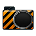 Alarm, Orange Black icon