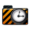 Orange, Alarm Black icon