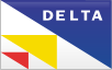 Delta, straight, Credit card Icon