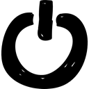 shutdown, interface, switch off, turn off Black icon